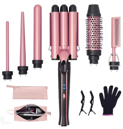 Curling Iron Wand Set 6-in-1